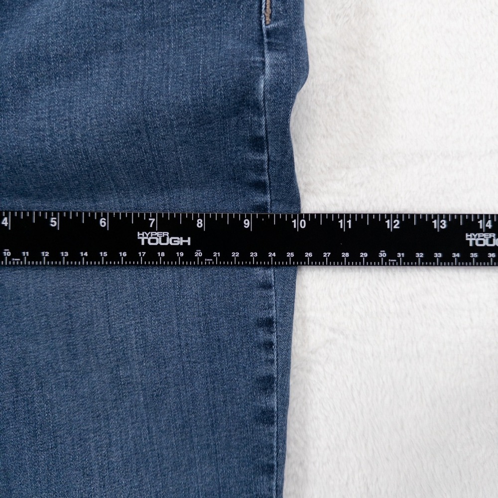 NYDJ Womens Jeans Size 12 Blue Straight Leg Stretch Tencel Denim Medium Wash - Picture 8 of 14